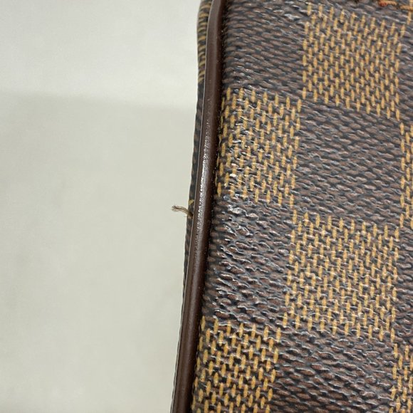 LOUIS VUITTON Authentic Brown Damier Papillon 30 Pouch - Picture 6 of 7